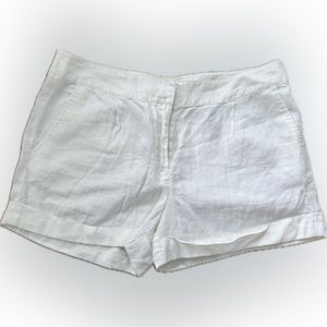 Michael Kors- White Linen Women Shorts- Summer/ Spring- SIZE 10
